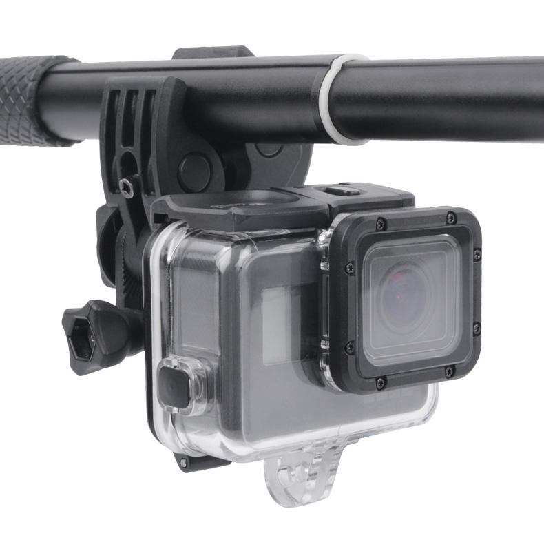 Waterproof Clamp Mount Adapter Kit For Gopro Hero6 / 5 With Back Cover