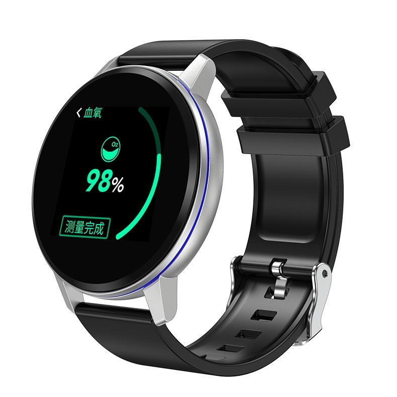 Waterproof Smart Bracelet With Colour Screen - Call Heart Bp Sleep Oxygen Monitoring - Black