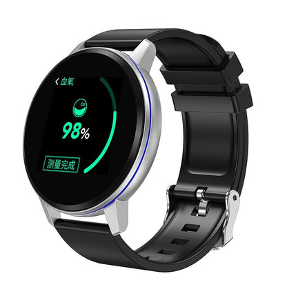Waterproof Smart Bracelet With Colour Screen - Call Heart Bp Sleep Oxygen Monitoring - Black