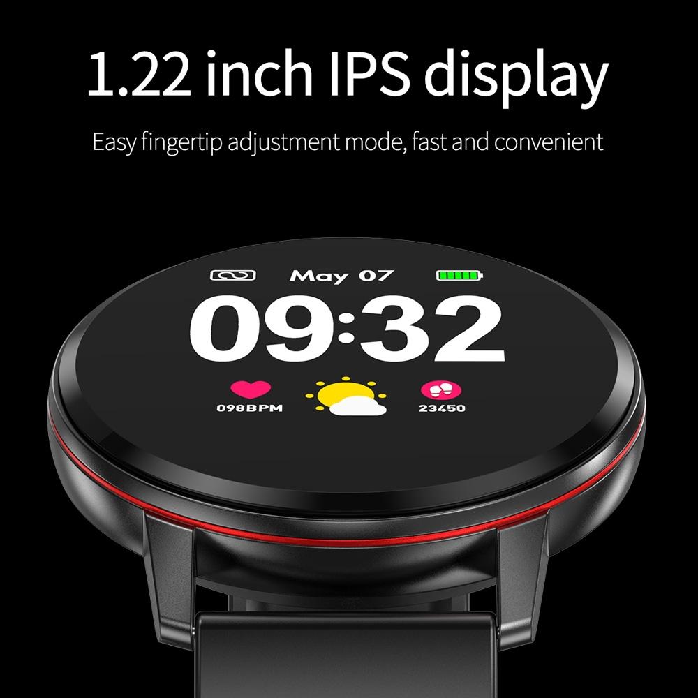 Waterproof Smart Bracelet With Colour Screen - Call Heart Bp Sleep Oxygen Monitoring - Black