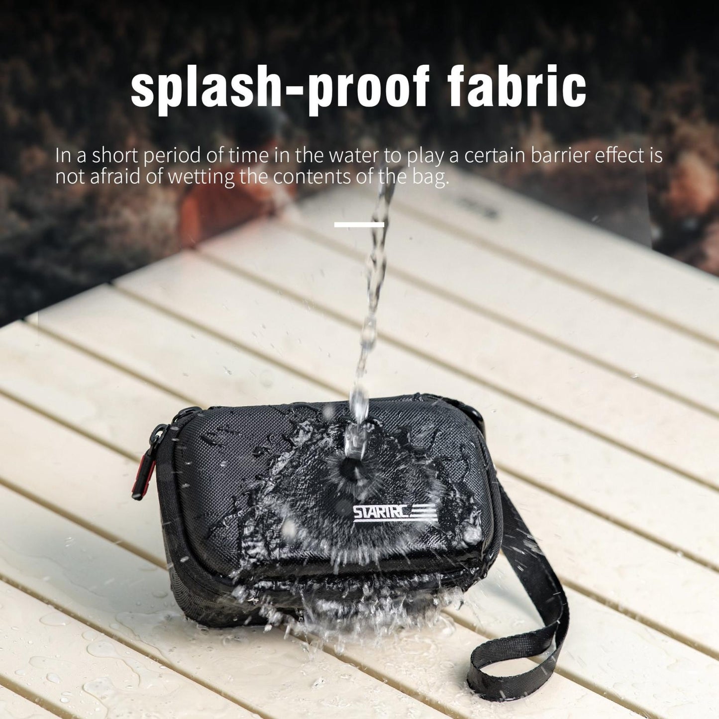 Portable Diamond Texture Carry Case with Carabiner and Strap