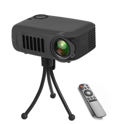 Portable 800 Lumen Home Theater Projector - 1080P Support - Black