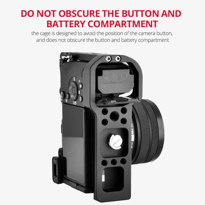 Video Camera Cage Stabilizer - Black for Sony Alpha 7C