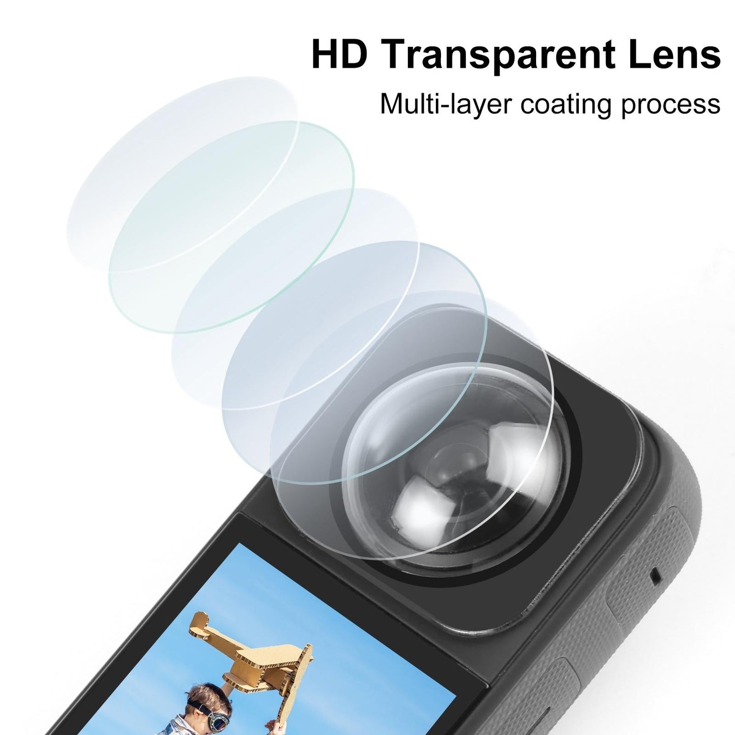 Optical Glass Lens Guard For Insta360 X3 - Protective Cover