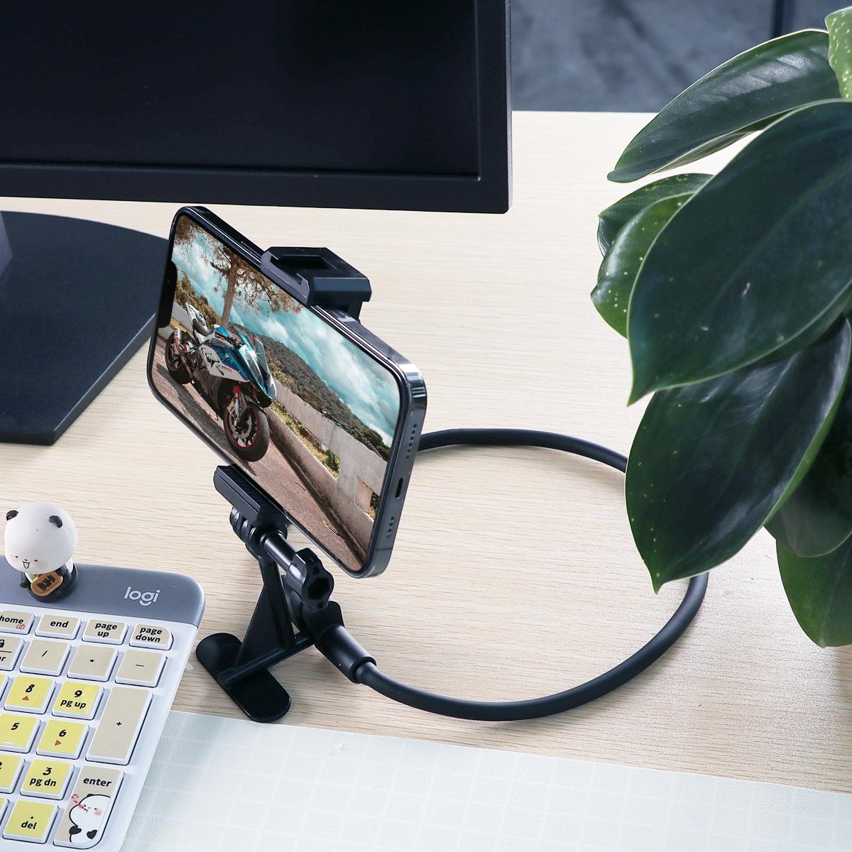 Extended Neck Phone Camera Holder - Hands-free Wearable