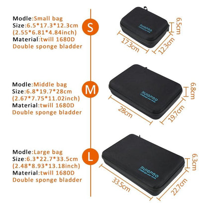 Portable Shockproof Waterproof Case for Dji Action - 33.5cm x 22.7cm x 6.3cm