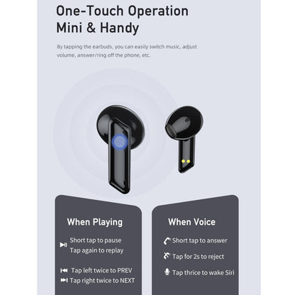 True Wireless Stereo Bluetooth 5.0 Earphones - T36 - Black