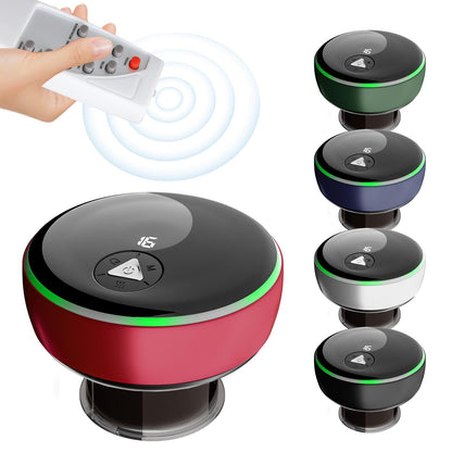 Smart Cupper With Light: Electric Heated Scraping Massage Tool - Red