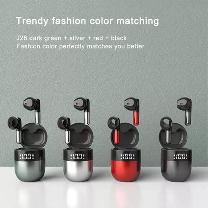 Wireless Bluetooth Earphones with Led Display and Hifi Sound for Sports - Blue