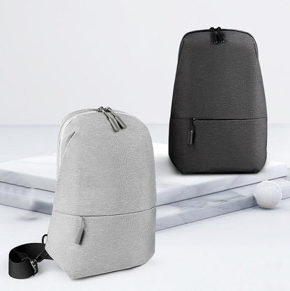 Adjustable Sports Chest Bag Lightweight & Versatile - Elegant Grey