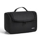 Portable Hair Dryer Storage Bag With Hook Large Capacity - Black