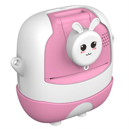 720P Hd Reversible Mini Digital Camera For Children - Cartoon Print - Green
