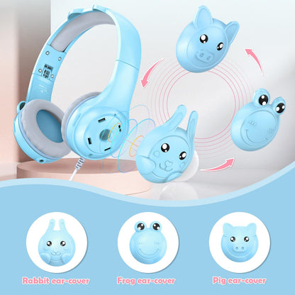 Kids Wired Over-Ear Earphone With Mic 1.5M - Pink
