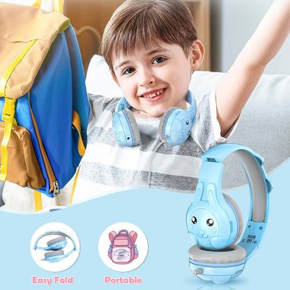 Kids Wired Over-Ear Earphone With Mic 1.5M - Pink
