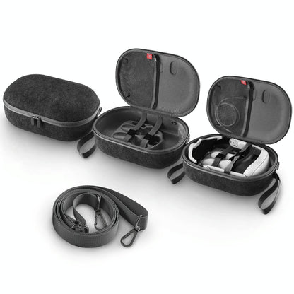 Protective Vr Storage Bag For Apple Vision Pro / Meta Quest 3 Glasses - Grey