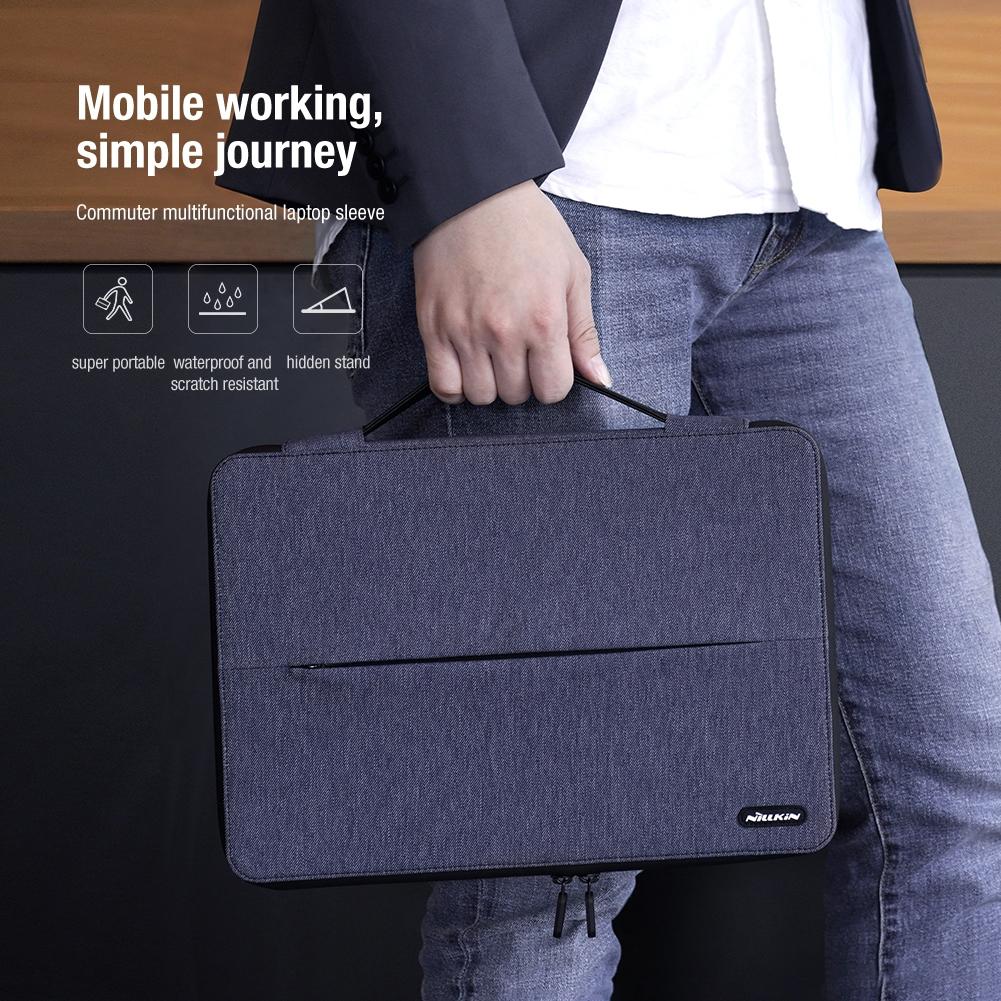 14.0 Inch Commuter Laptop Sleeve - Multifunctional - Blue