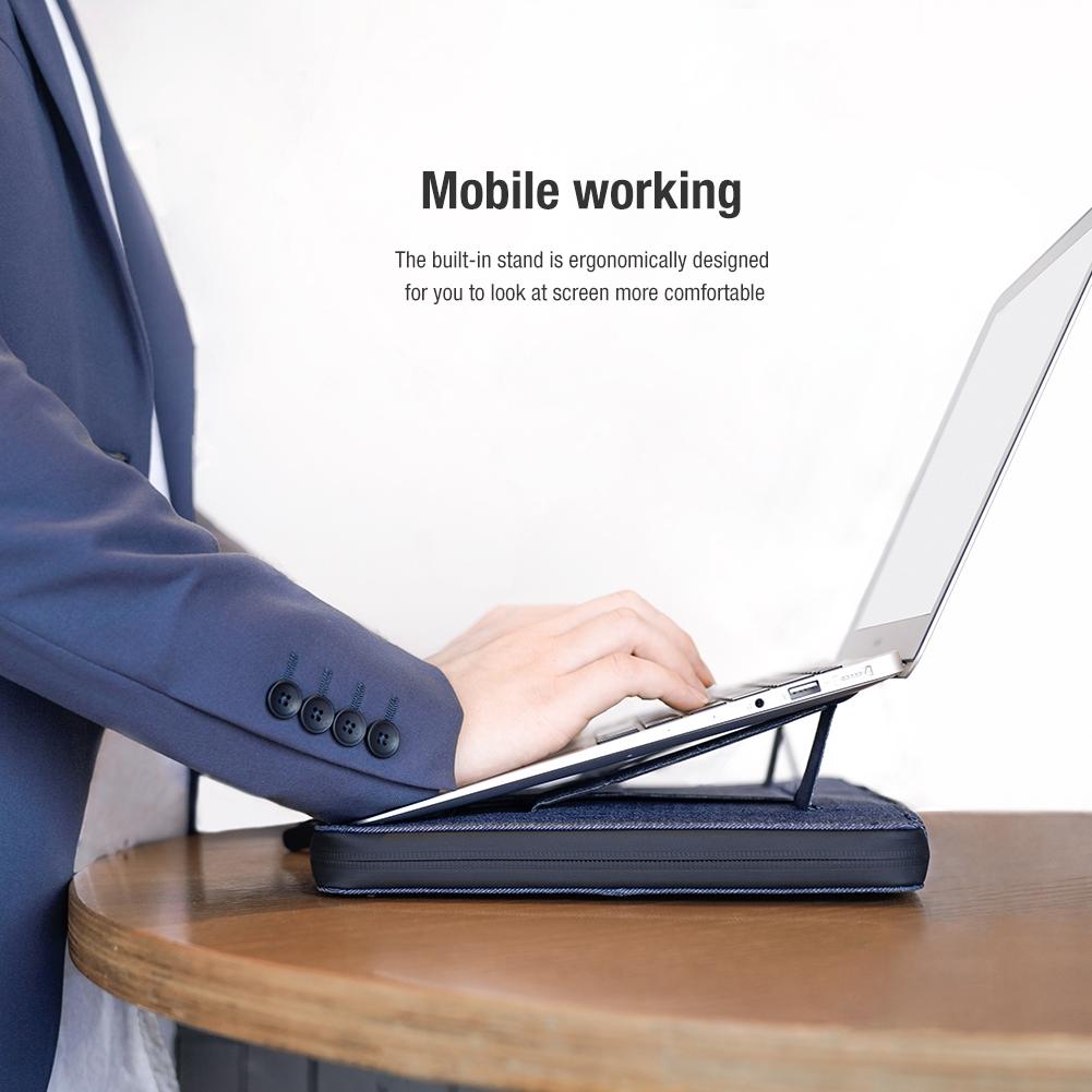 14.0 Inch Commuter Laptop Sleeve - Multifunctional - Blue