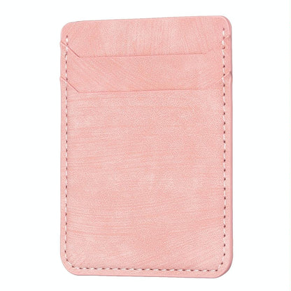Frosted Card Bag Sticker For Mobile Phones - Pink