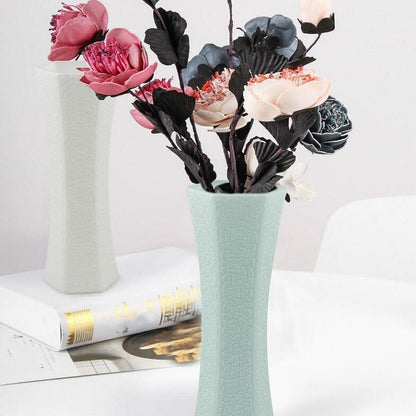 3-Piece Plastic Hydroponic Vase Set For Creative Home Decor - Green