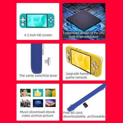 Street Fighter Handheld Console - Nostalgic Gaming - Green