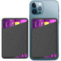 Silicone Adhesive Card Case Black - Black