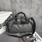 Large Sports Bag With Separate Shoe Compartment - Grey