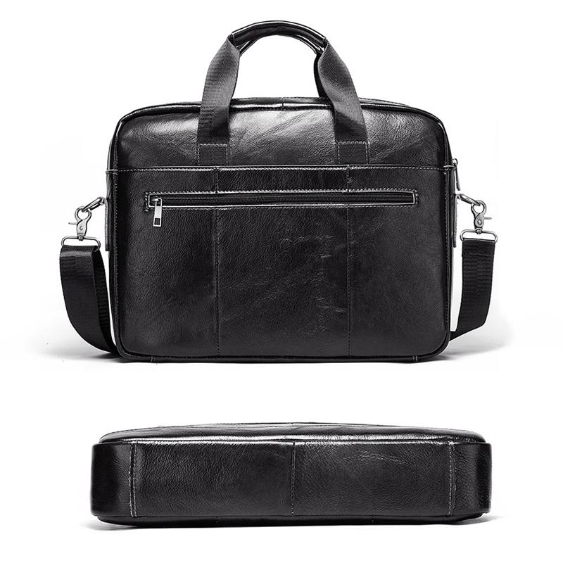 Retro Leather Messenger Bag For Men - Brown