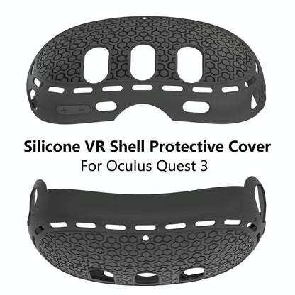 Silicone Vr Host Case For Meta Quest 3 - Fits All Sizes - White