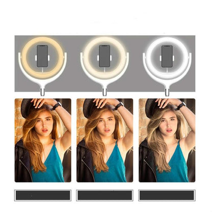 12 Inch Desktop Fill Light Beauty Bracket for Landing Headlights - Black