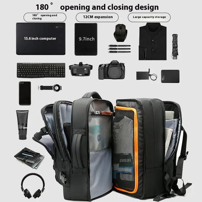 Large Capacity Business Backpack For Men - Gray