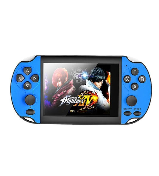 Large-Screen Handheld Game Console With Dual Joysticks - 3.5 Inch Hd - Blue