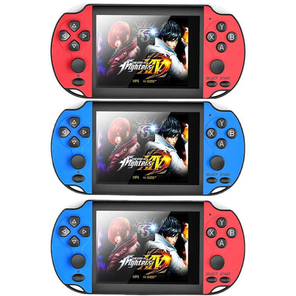 Large-Screen Handheld Game Console With Dual Joysticks - 3.5 Inch Hd - Blue