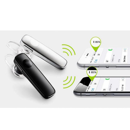 Wireless Bluetooth Earphone - M165 Car Ear Hanging Type - White