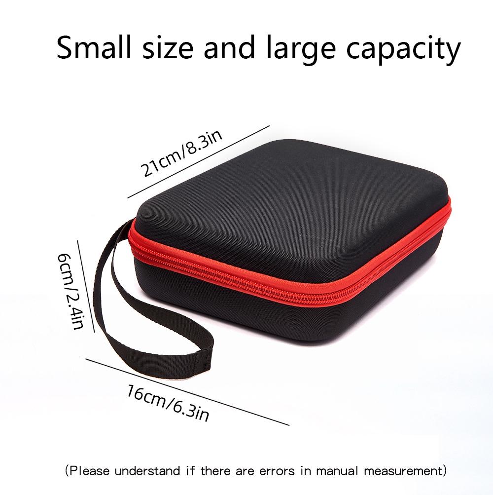 Dji Pocket 3 Camera Handbag - Storage Bag - Black Shell Red Inner