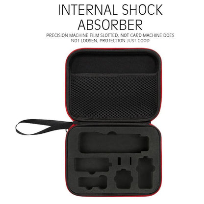Dji Pocket 3 Camera Handbag - Storage Bag - Black Shell Red Inner