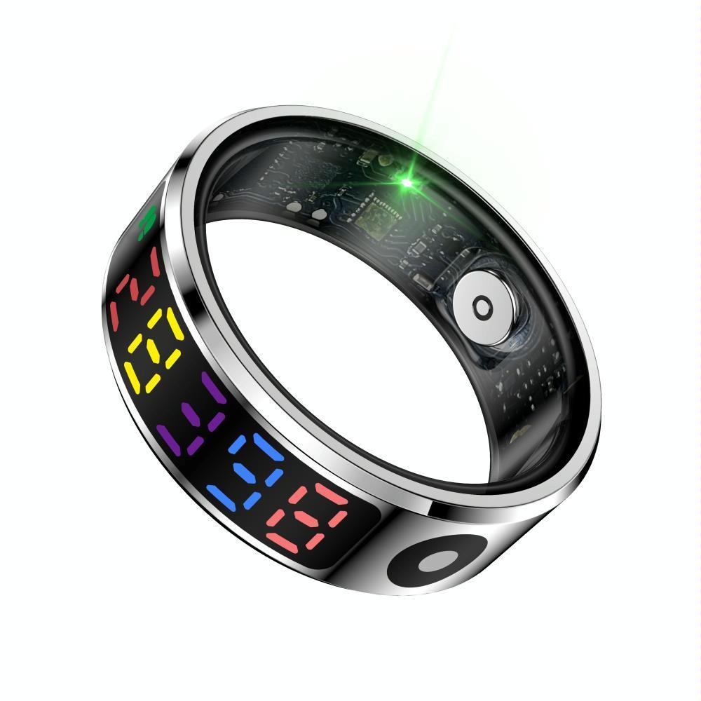 Smart Ring Heart Rate Blood Oxygen Sleep Sports Size 9 - Gold
