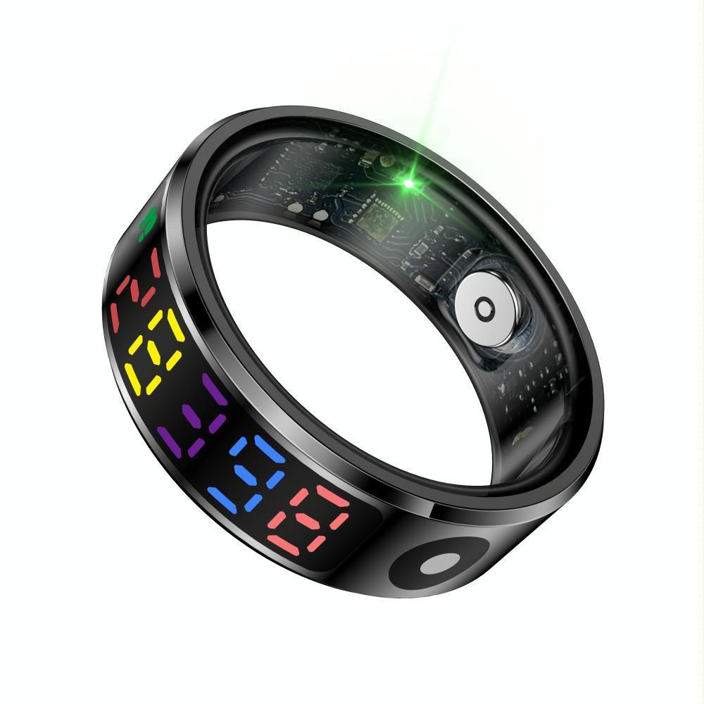 Smart Ring Heart Rate Blood Oxygen Sleep Sports Size 9 - Gold