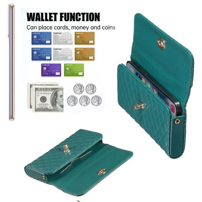 Horizontal Pu Crossbody Shoulder Bag - Dark Blue