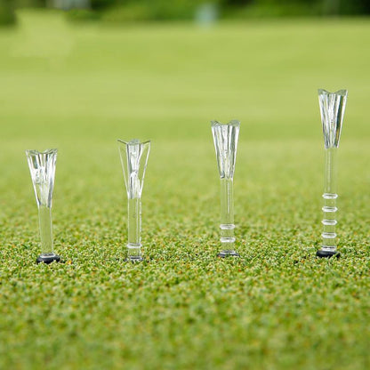30 Adjustable Golf Tees With 83Mm Height Limit - Set Of 30 - Orange