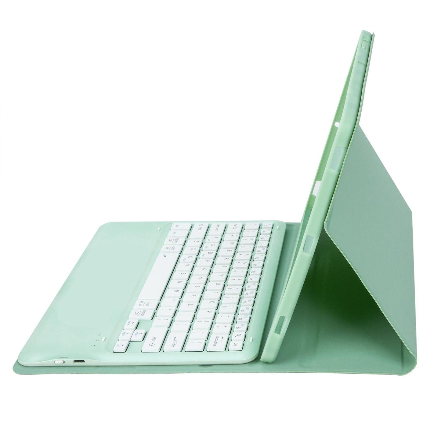 Detachable Bluetooth Keyboard Leather Case For Ipad Pro 12.9 2021 / 2020 / 2018 With Pen Slot - Pink