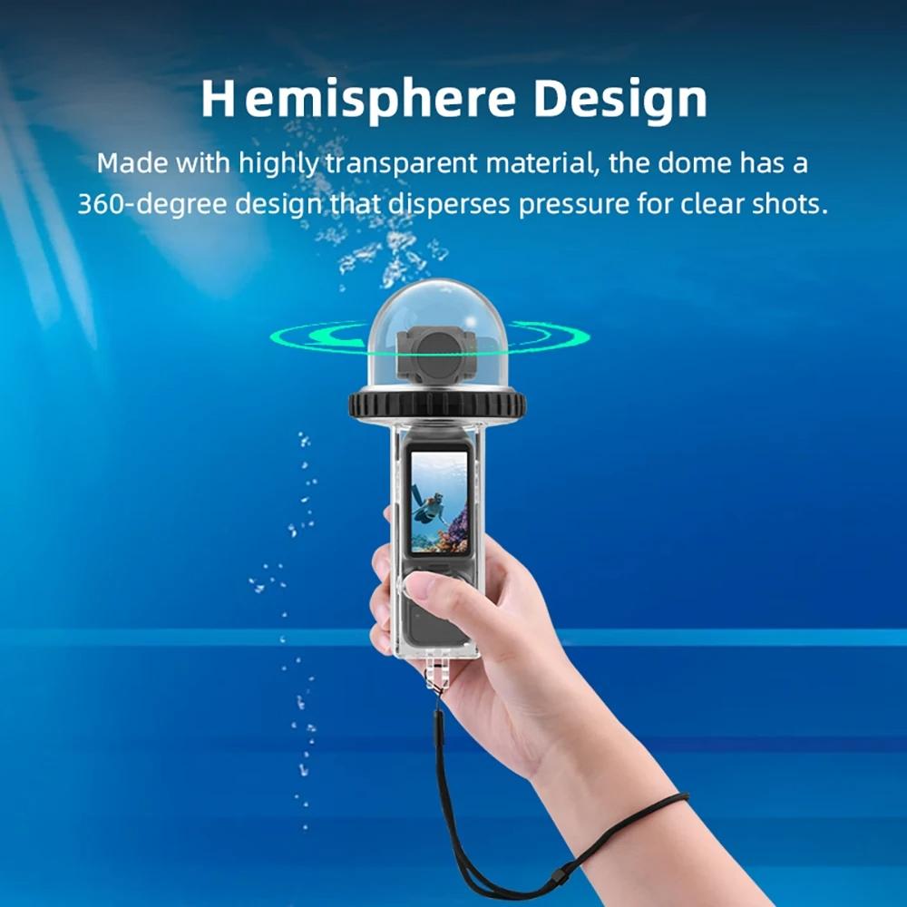 Waterproof Diving Housing For Dji Pocket 3 - 40M Depth - Black Handle