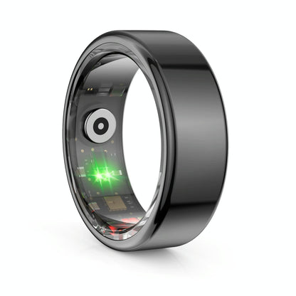 Smart Ring With Heart Rate Blood Oxygen Sleep Monitoring & Sports Modes - Size 9 - Gold