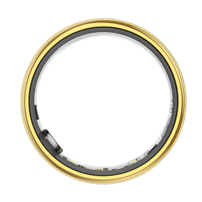 Smart Ring With Heart Rate Blood Oxygen & Sleep Monitoring - Size 10 - Gold