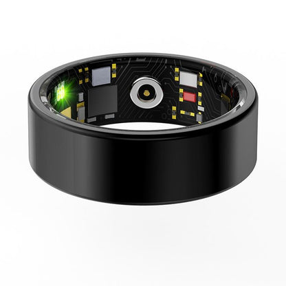 Smart Ring With Heart Rate Blood Oxygen Sleep & Sports Modes - Size 13 - Gold