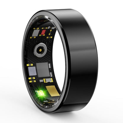Smart Ring With Heart Rate Blood Oxygen Sleep & Sports Modes - Size 13 - Gold