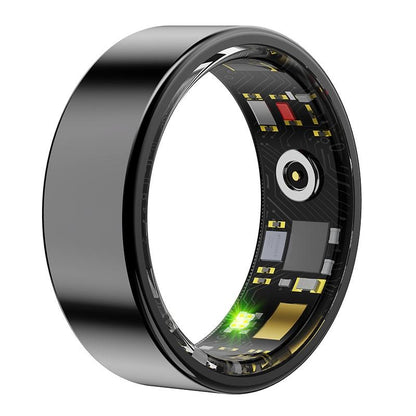 Smart Ring With Heart Rate Blood Oxygen Sleep & Sports Modes - Size 13 - Gold