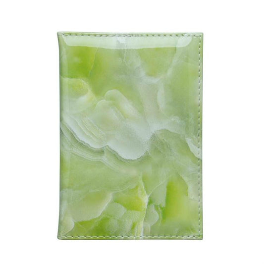Waterproof Marble Passport & Ticket Holder Colorful Design - Green