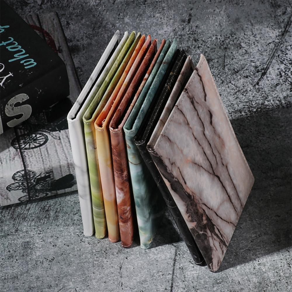 Waterproof Marble Passport & Ticket Holder Colorful Design - Green