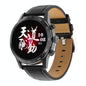 Smart Dual Display Analog Digital Call Watch - Black Leather
