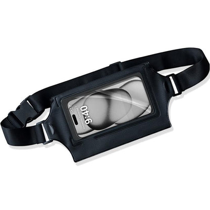 Waterproof Waist Bag For Mobile Phone And Sports - Gray Blue